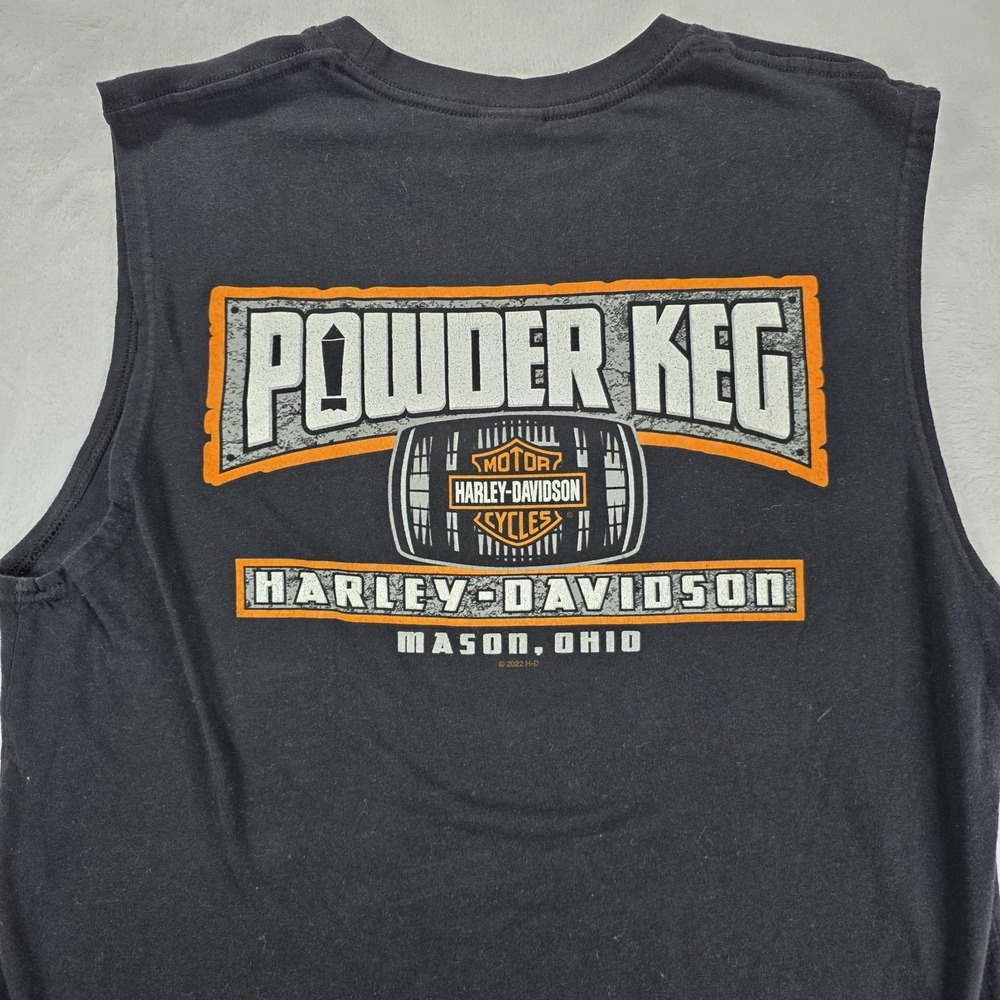 Harley Davidson‎ Power Keg Mason, OH Tank Top Shirt Men XL Black